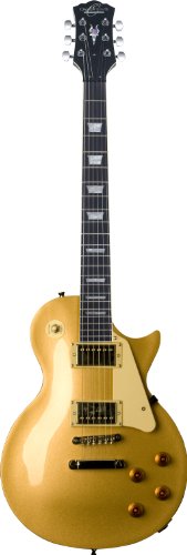 Oscar Schmidt OE20G-A-U Solid Body Electric Guitar. Gold Top