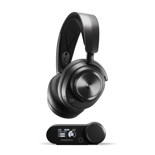 SteelSeries Arctis Nova Pro Wireless Xbox Multi-System Gaming Headset - Premium Hi-Fi Drivers - Active Noise Cancellation Infinity Power System - Stealth Mic - Xbox, PC, PS5, PS4, Switch, Mobile