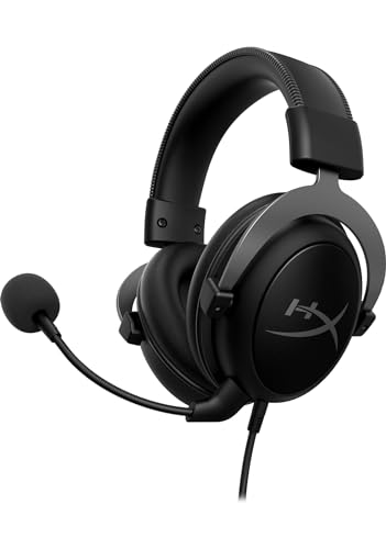 HyperX Cloud II - Gaming Headset, 7.1 Surround Sound, Memory Foam Ear Pads, Durable Aluminum Frame, Detachable Microphone, Works with PC, PS5, PS4, Xbox Series X|S, Xbox One – Gun Metal