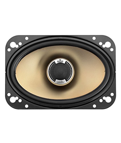 Polk Audio DB461 4-by-6-Inch Coaxial Speakers (Pair, Black)