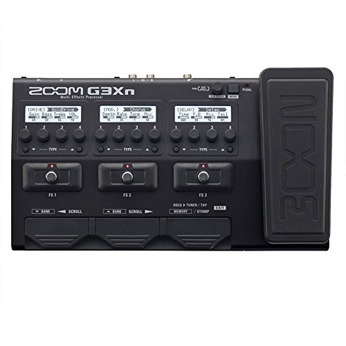 Zoom G3Xn Guitar Multi-Effects Processor with Expression Pedal, With 70+ Built-in Effects, Amp Modeling, Stereo Effects, Looper, Rhythm Section, Tuner