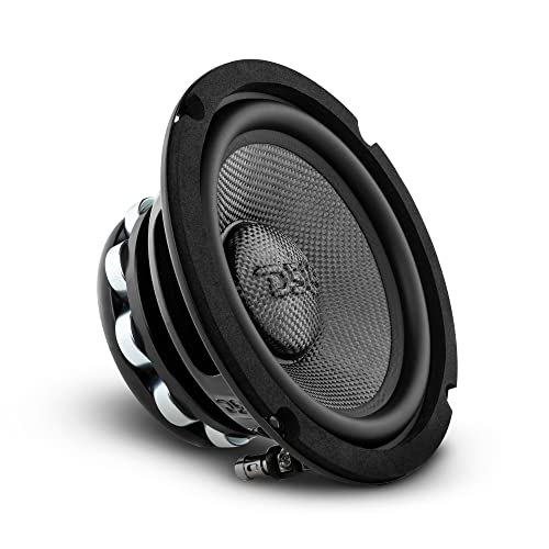 DS18 PRO-CF6.2NR 6.5' Water Resistant Loud Speaker - Mid-Bass Carbon Fiber Cone and Neodymium Rings Magnet 500 Watts 2-Ohms - Ideal for Motorcycle & Motorsports (1 Speaker)