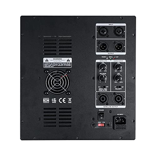 Sound Town Class-D Plate Amplifier for PA DJ Subwoofer Cabinets, w/Speaker Outputs, LPF (STPA21-710)