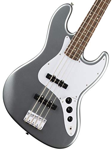 Squier Affinity Series Jazz Bass, Slick Silver, Laurel Fingerboard