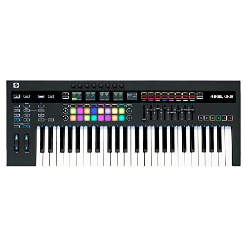Novation 49SL MkIII, 49-key MIDI & CV equipped Keyboard Controller with 8 Track Sequencer
