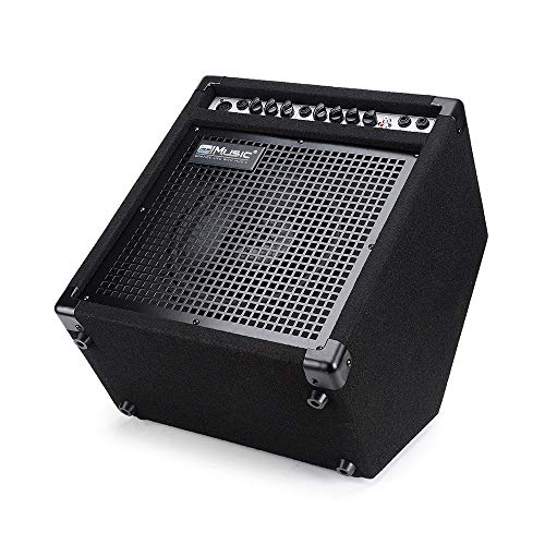 COOLMUSIC DK-35 50watts Personal Monitor Amplifier Electric Drum Amplifier PA Workstation Keyboard Speaker and Acoustic Guitar Amplifier