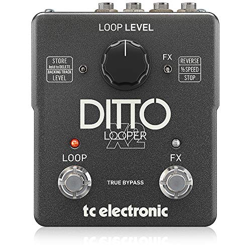 TC Electronic DITTO X2 LOOPER Highly Intuitive Looper Pedal with Dedicated Stop Button and Loop Effects