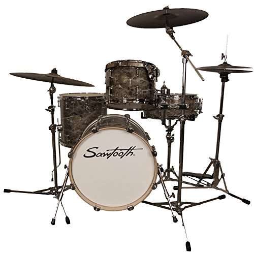 Sawtooth Command Series 4-Piece Drum Set Shell Pack with 18' Bass Drum, Marble